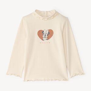 Sudadera de cuello alto con estampado de Minnie para bebé niña 