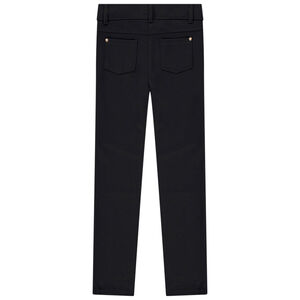 Pantalón slim en milano estilo equitación niña 
