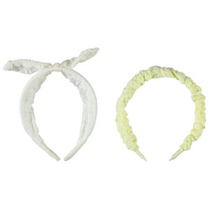 Lote de 2 diademas de tela para niña 