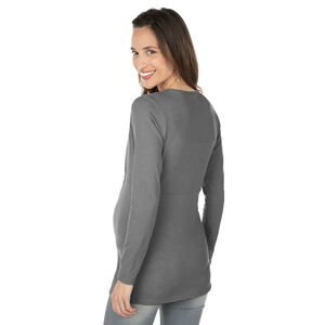 Camiseta de manga larga para embarazo y lactancia 