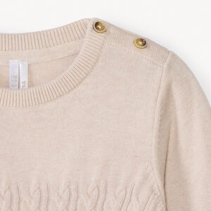 Jersey de punto trenzado liso para bebé niño 