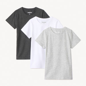 Pack de 3 bodies de manga corta lisos para niño  Main Pack de 3 bodies de manga corta lisos para niño