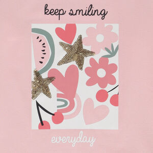 Camiseta de manga larga de lentejuelas para niña 