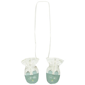 Manoplas de esquí Panda unidas con cremallera para bebé niño 