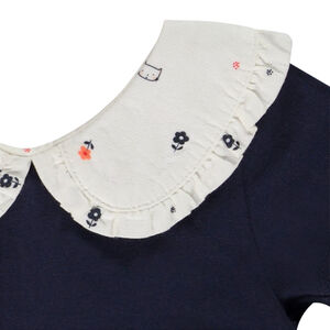 Conjunto vestido efecto 2 en 1 + braga para bebé niña 