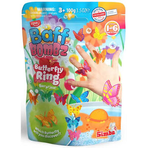 Bomba de baño con sorpresa anillo mariposa +3A 