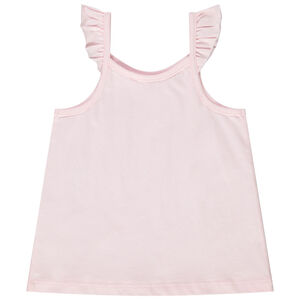 Camiseta sin mangas con estampado de corazón para bebé niña 