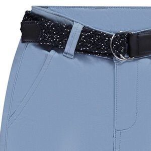Pantalón chino liso con cinturón trenzado para niño 