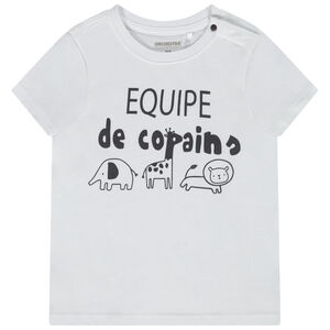 Camiseta de manga corta print fantasía para bebé niño 