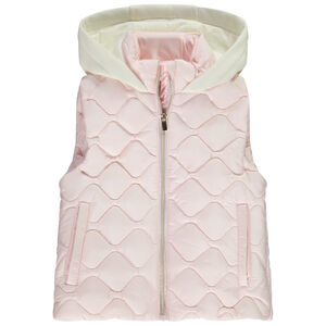 Doudoune sin mangas acolchada con capucha para niña 