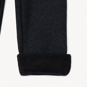 Leggings de canalé forrados de polar niña. 