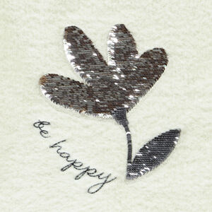 Suéter de punto efecto mohair con lentejuelas mágicas para niña 