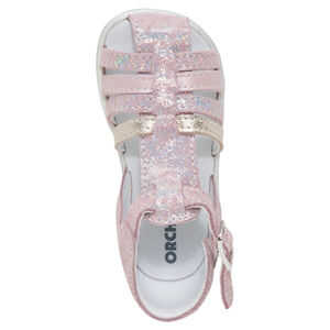 Sandalias brillantes con tiras con matices 