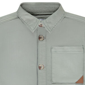 Camisa sobre uniforme efecto denim con bolsillos para niño 