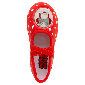 Zapatillas bajas de terciopelo con lunares all over  Main Zapatillas bajas de terciopelo con lunares all over