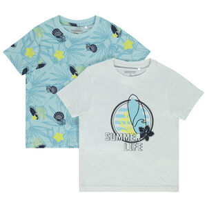 Lote de 2 camisetas de manga corta fantasía para niño 