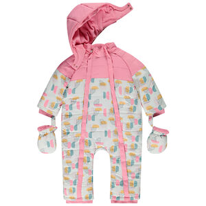 Buzo de esquí estampado arty y forrado para niña bebé  Main Buzo de esquí estampado arty y forrado para niña bebé