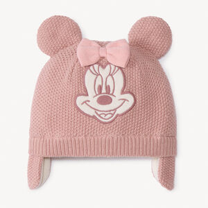 Bonnet ludique Minnie Disney en tricot pour bébé fille  Main Bonnet ludique Minnie Disney en tricot pour bébé fille