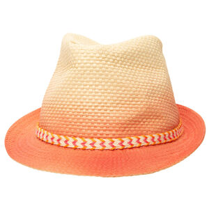 Sombrero de paja estilo borsalino efecto tie-dye para niña 
