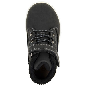 Botines negros con cordones elásticos y velcro para niño 