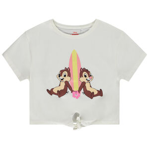 Camiseta de manga corta con nudo estampado de Tic & Tac de Disney para niña 