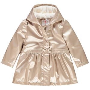 Parka gomme effet brillant pour bébé fille Main Parka gomme effet brillant pour bébé fille
