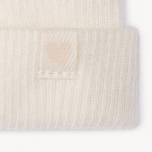 Gorro de maternidad liso de punto acanalado para bebé niña 