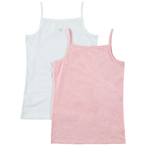 Júnior - Juego de 2 camisetas interiores con logo plateado estampado  Main Júnior - Juego de 2 camisetas interiores con logo plateado estampado