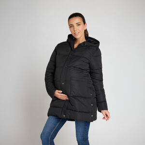 Chaqueta acolchada larga y ajustable para mujer 