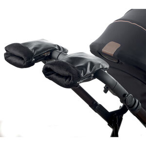 Manoplas forradas para silla de paseo en color negro 