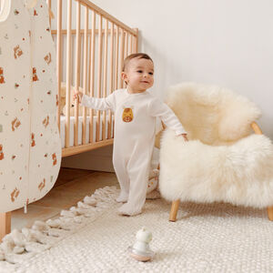 Pijama de abeja con parche de caballo para bebé niño. 