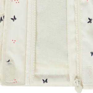 Parka goma estampado mariposas para bebé niña 