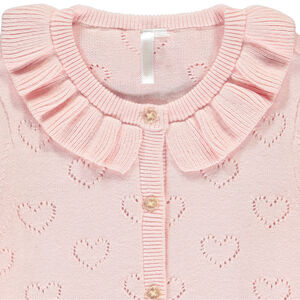 Chaleco de punto de manga larga para bebé niña 