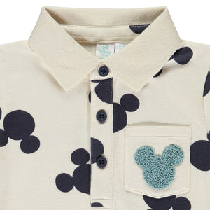 Polo de manga larga estampado Mickey Disney para bebé niño 
