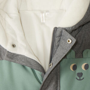 Mono piloto repelente y forrado para bebé niño con acabados según la edad 