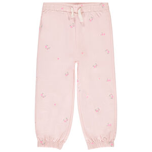 Pantalón jogging de felpa con bordados para bebé niña 