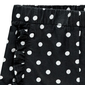 Short estampado topos y volantes 