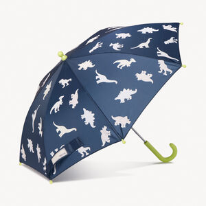 Paraguas con cambio de color y estampado de dinosaurios para niño 