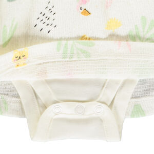 Pelele vestido 2 en 1 con estampado Jungle para bebé niña 