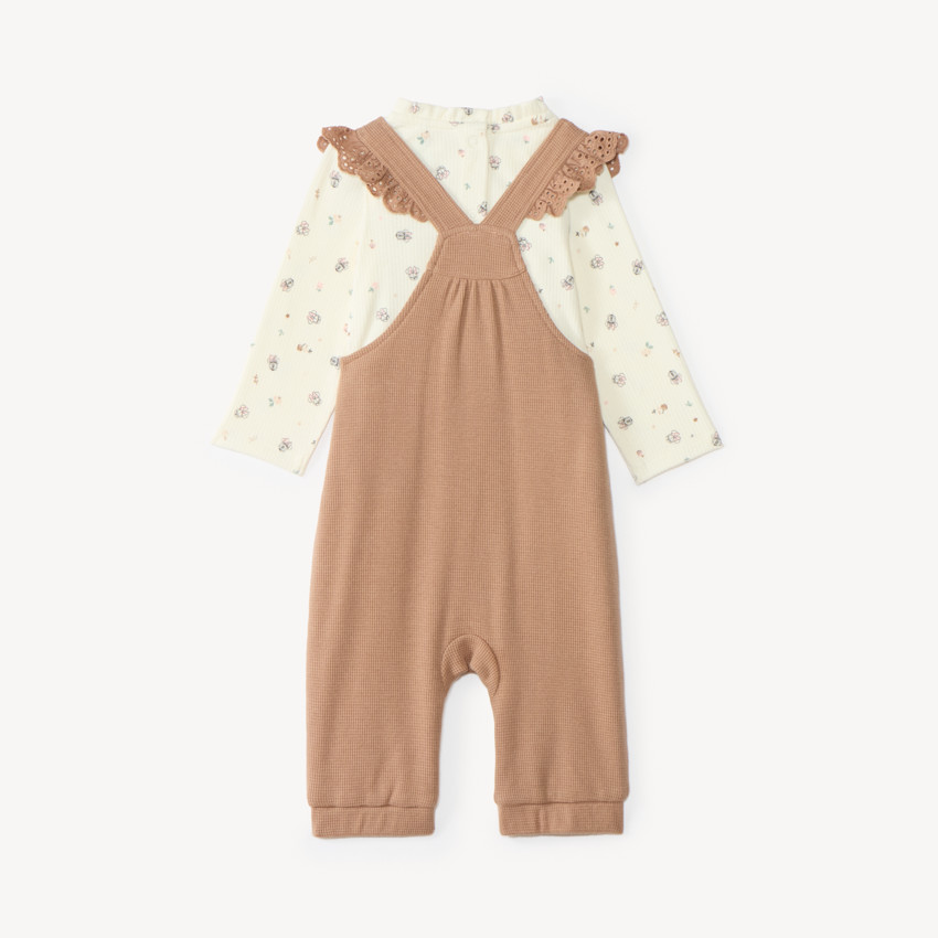 Conjunto de peto de 2 piezas para bebé niña con estampado de Minnie Disney 