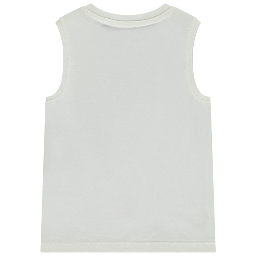 Camiseta sin mangas con motivo de palmera en relieve para bebé niño 