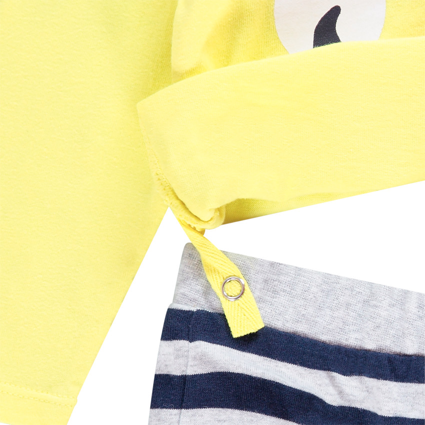 Pijama de jersey con camiseta y pantalón estampado SmileyWorld para bebé niño 