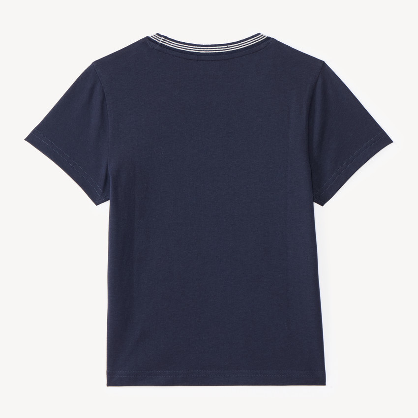 Camiseta de manga corta con estampado de coche para niño 