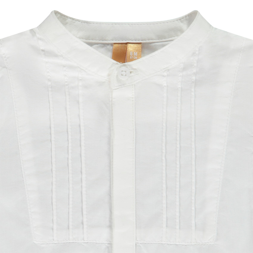 Conjunto de ceremonia 2 piezas con pechera para bebé niño 