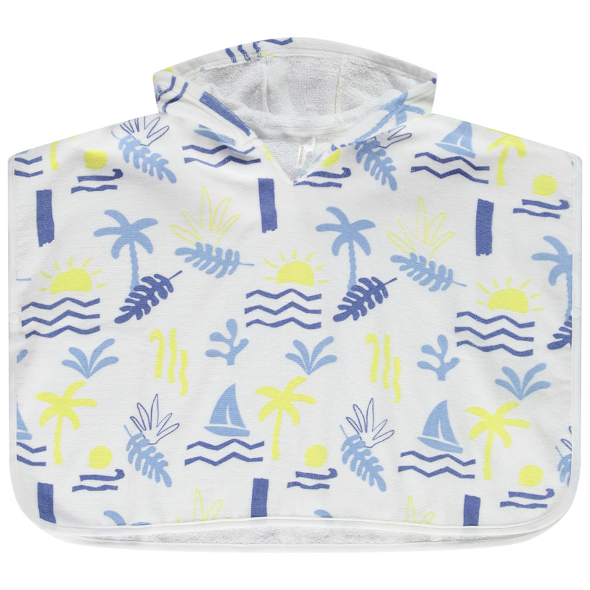 Capa de baño de rizo estampado arty para bebé niño 