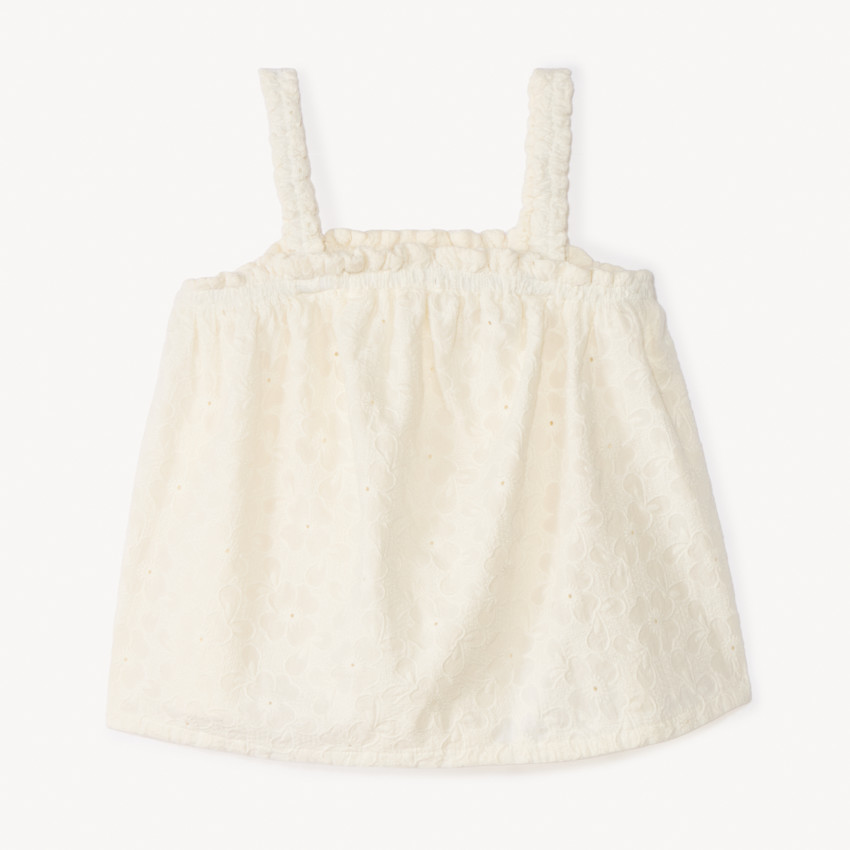 Top de bordado inglés para niña 