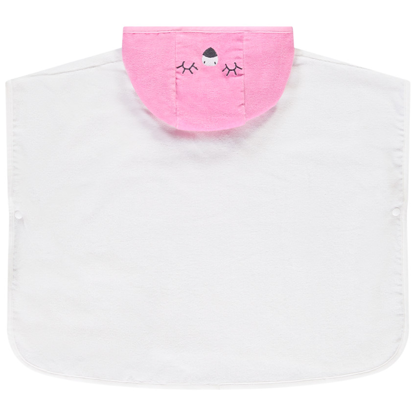 Poncho de baño divertido con flamenco rosa para bebé niña 