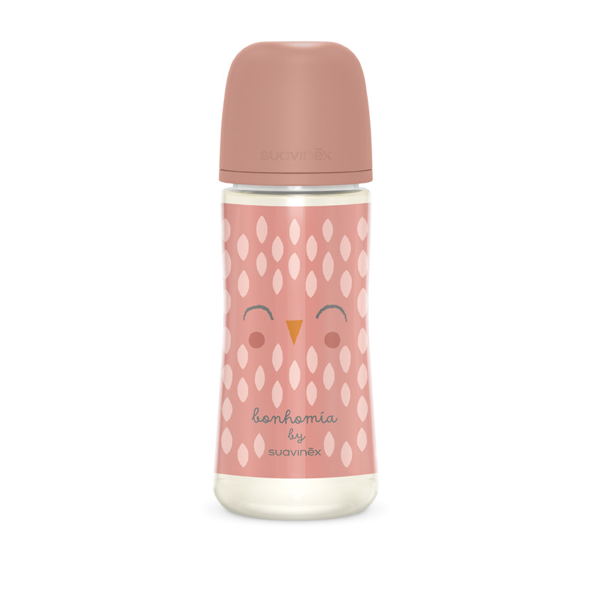 Biberon avec tétine SX Pro L Bonhomia rose 360 ml 