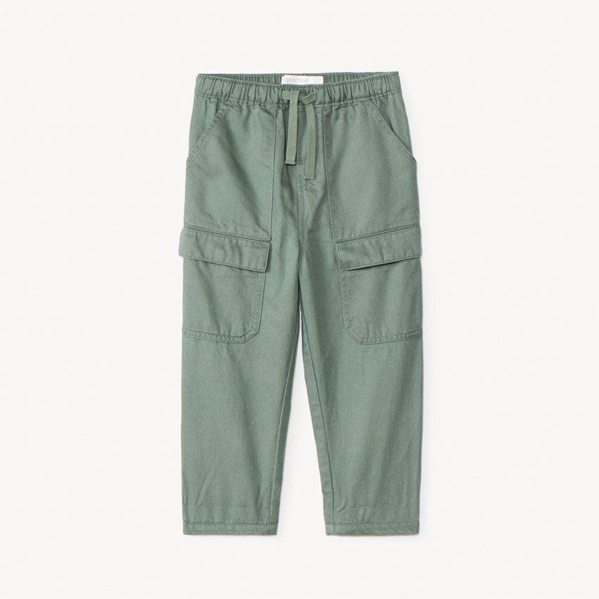Pantalon cargo en toile unie pour bébé garçon 