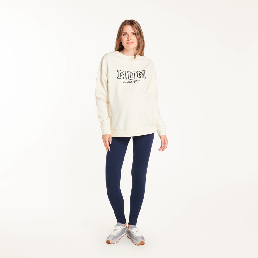 Leggings de maternidad ajustados con cinturilla alta 